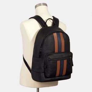 Coach Bags Coach West Backpack With Varsity Stripe Poshmark